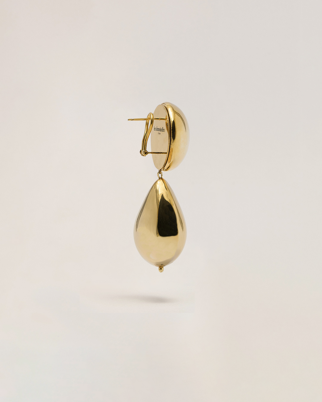 Orecchino vintage maxi goccia oro